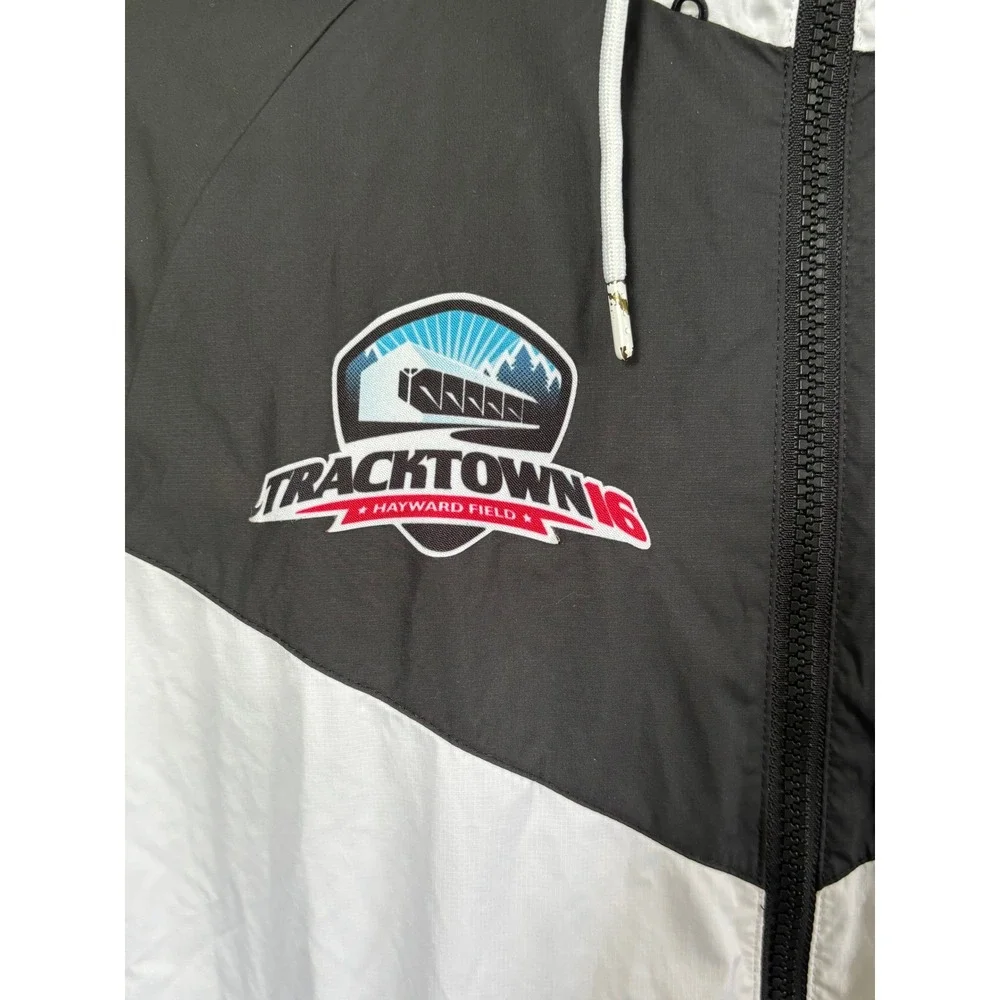 Nike USA Olympic Team Tracktown 2016 Windrunner Jacket Men's Size S Gray Black